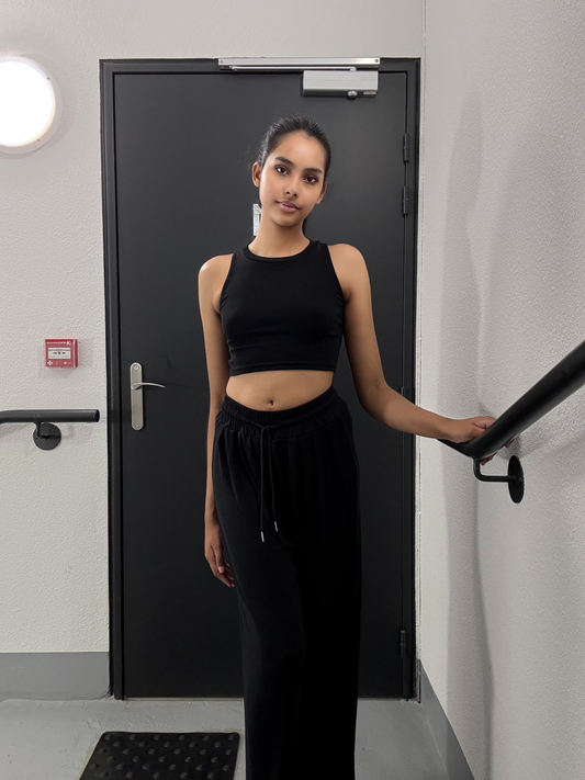 Ensemble haut et pantalon fluide ajustable