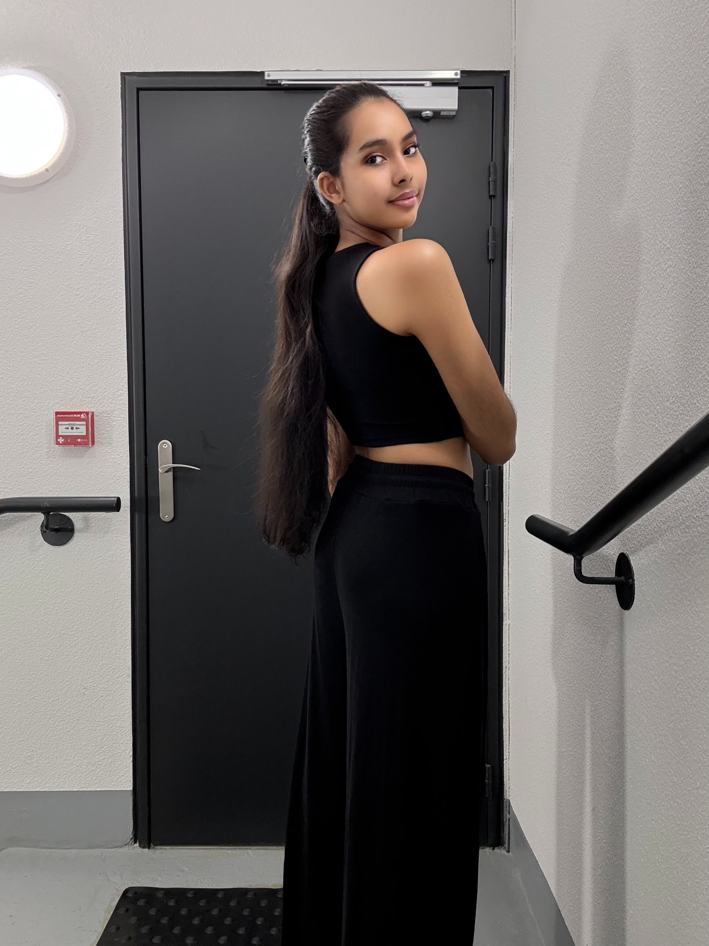 Ensemble haut et pantalon fluide ajustable