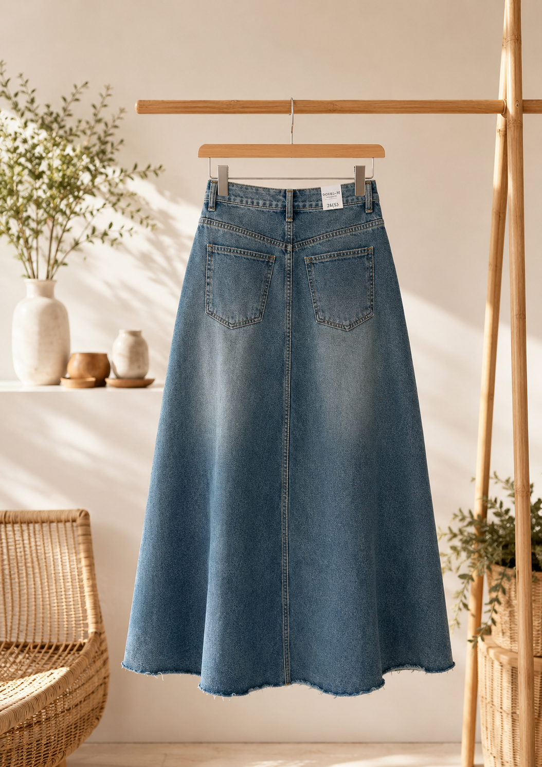 Céleste Light Denim Skirt