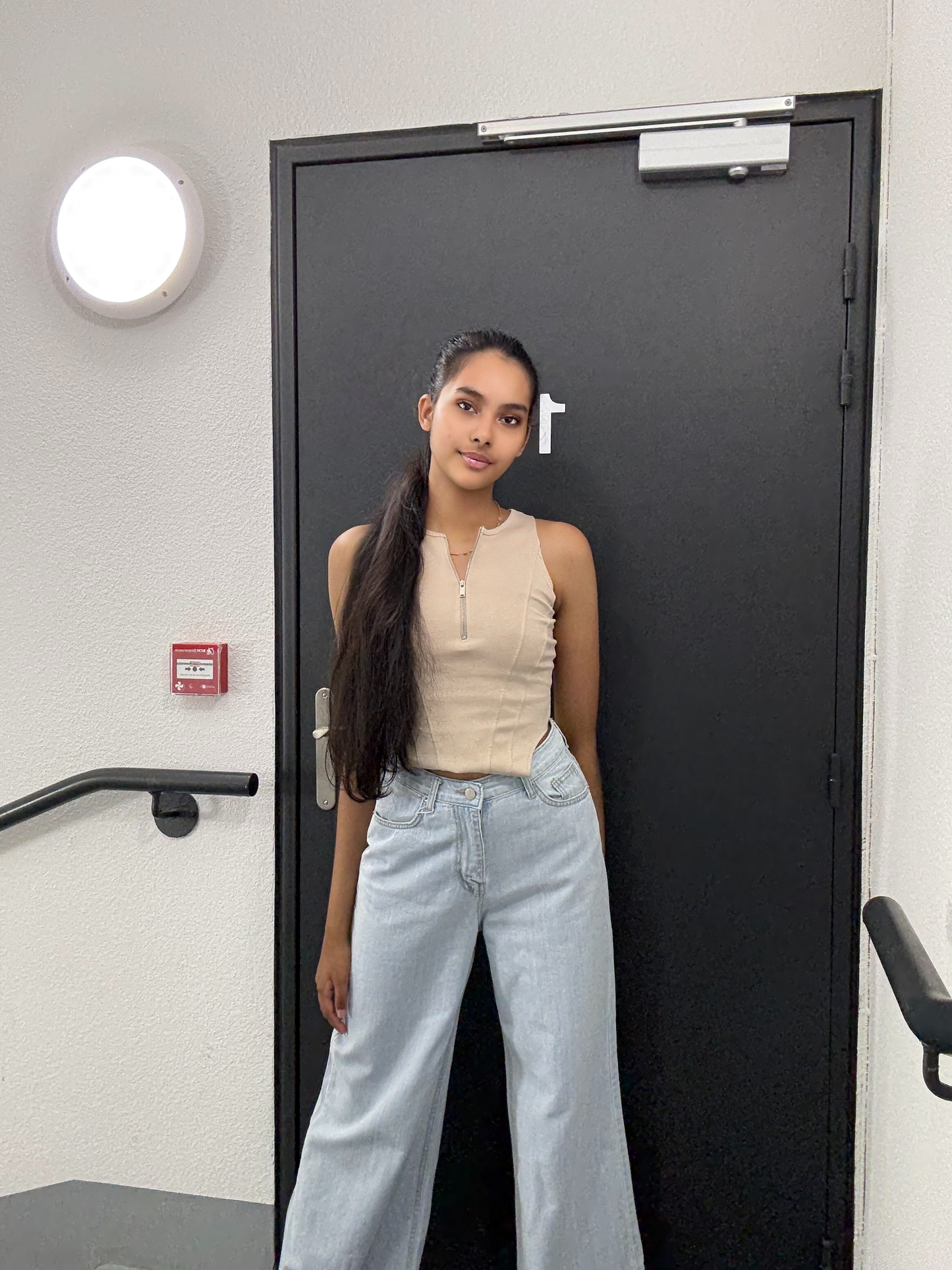Pantalon en jean ample et large