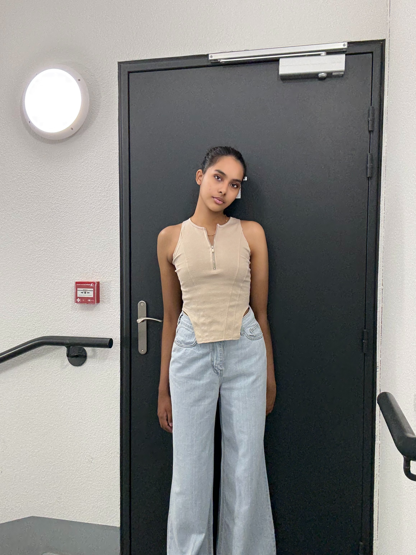 Pantalon en jean ample et large