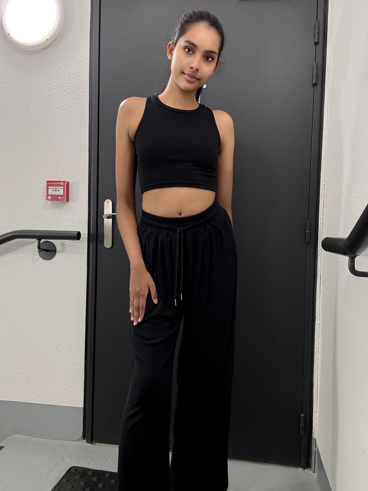 Ensemble haut et pantalon fluide ajustable